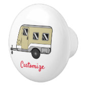 Bouton De Porte En Céramique Tiny Tan Caravan Camper Thunder_Cove (Droite)
