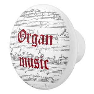 Bouton De Porte En Céramique Tirage en céramique musique d'orgue