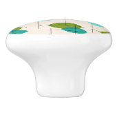 Bouton De Porte En Céramique Tirage en céramique Retro Atomic Mobile Motif (Côté)