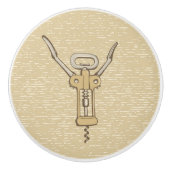 Bouton De Porte En Céramique Tire-bouchon (Devant)