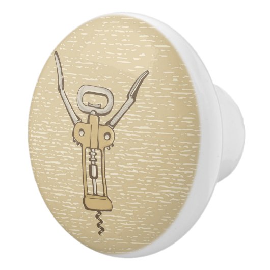 Bouton De Porte En Céramique Tire-bouchon (Droite)