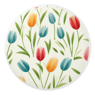 Bouton De Porte En Céramique Tiroir Céramique Tulipe Scandinave Moderne