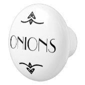 Bouton De Porte En Céramique Tiroir d'oignon (Droite)