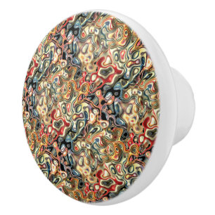 Bouton De Porte En Céramique Tiroir en céramique d'art abstrait