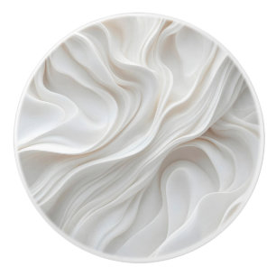 Bouton De Porte En Céramique Tiroir en céramique minimaliste Marbre blanc