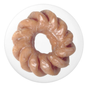 Bouton De Porte En Céramique Tiroir en noisette