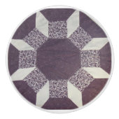 Bouton De Porte En Céramique Tiroir - Motif pourpre (Devant)