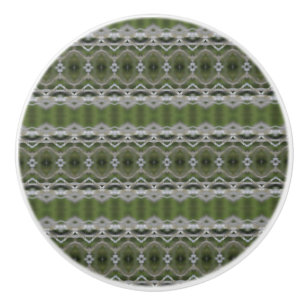 Bouton De Porte En Céramique Tiroir vert et gris élégant Tirage