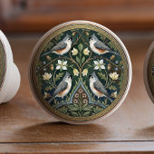 Bouton De Porte En Céramique Titmouse Bird Ceramic Pull Knob