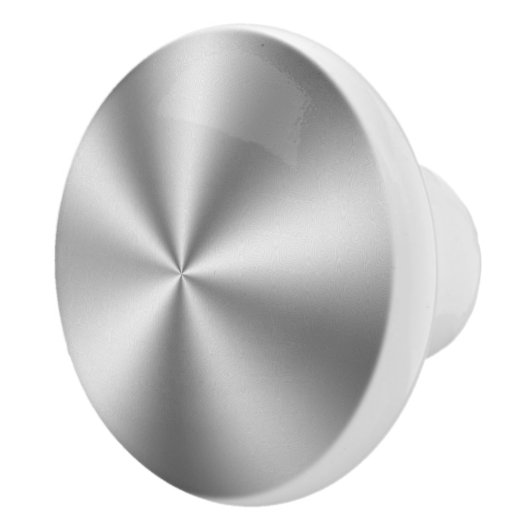 Bouton De Porte En Céramique Tons Argent Faux brillants Acier inoxydable (Droite)