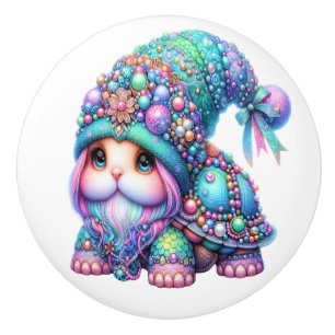 Bouton De Porte En Céramique Tortues Bling Precious - Plus sur le chemin -