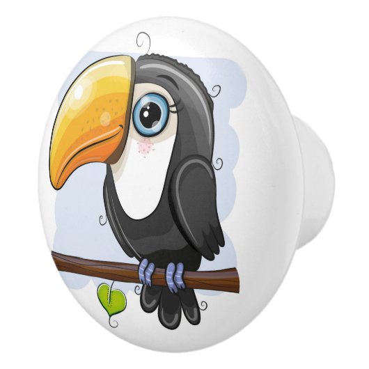 Bouton De Porte En Céramique Toucan Ceramic Knob (Droite)