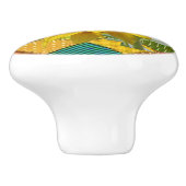 Bouton De Porte En Céramique Tournesol (Côté)