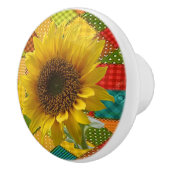 Bouton De Porte En Céramique Tournesol (Droite)