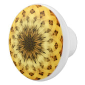 Bouton De Porte En Céramique Tournesol abstrait (Droite)