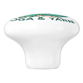 Bouton De Porte En Céramique Tout ce dont j'ai besoin est Yoga et Yarne Phrase (Côté)