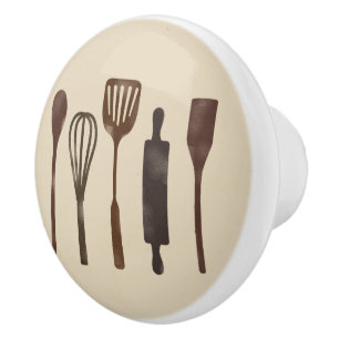Bouton De Porte En Céramique Traction rustique de tiroir de cuisine