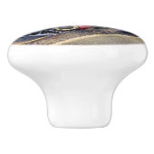 BOUTON DE PORTE EN CÉRAMIQUE TRAIN À VAPEUR (Côté)