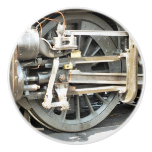 BOUTON DE PORTE EN CÉRAMIQUE TRAINS À VAPEUR