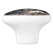 BOUTON DE PORTE EN CÉRAMIQUE TRAINS À VAPEUR (Côté)