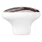 BOUTON DE PORTE EN CÉRAMIQUE TRAINS À VAPEUR (Côté)