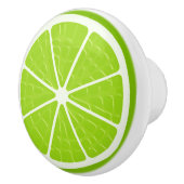 Bouton De Porte En Céramique Tranchée de fruits à la chaux (Droite)