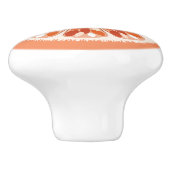 Bouton De Porte En Céramique Tranches d'agrumes orange (Côté)