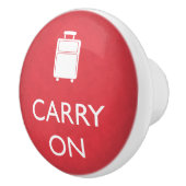 Bouton De Porte En Céramique TRANSPORTER - Bagages - Rouge drôle (Droite)