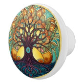 Bouton De Porte En Céramique Tree of Life (Droite)