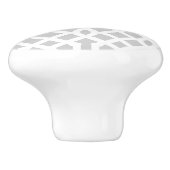 Bouton De Porte En Céramique Trellis gris (Côté)