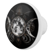 Bouton De Porte En Céramique Triple Lune - Triple Déesse (Droite)
