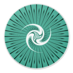 Bouton De Porte En Céramique Triskelion écossais celtique Pagan Mandala