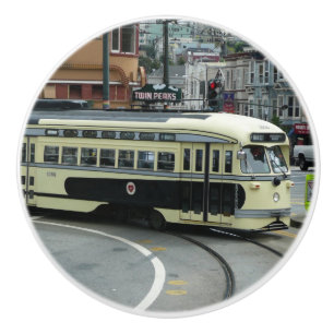 Bouton De Porte En Céramique Trolley de San Francisco