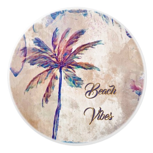 Bouton De Porte En Céramique Tropical Beach custom drawer knobs ceramic (Devant)