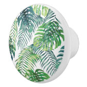 Bouton De Porte En Céramique Tropical Jungle Feuille Ceramic Knob (Droite)