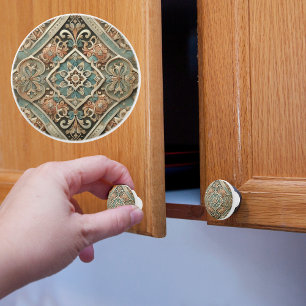 Bouton De Porte En Céramique Tuile Faux
