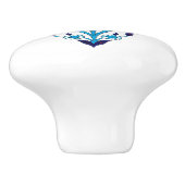 Bouton De Porte En Céramique Tuiles d'Iznik (Côté)