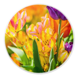 Bouton De Porte En Céramique Tulipes Enchanter 01