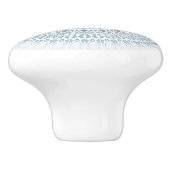 Bouton De Porte En Céramique Turquoise Aqua Geometry Mandala Ceramic Knob (Côté)