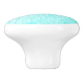 Bouton De Porte En Céramique Turquoise de l'étang congelé (Côté)