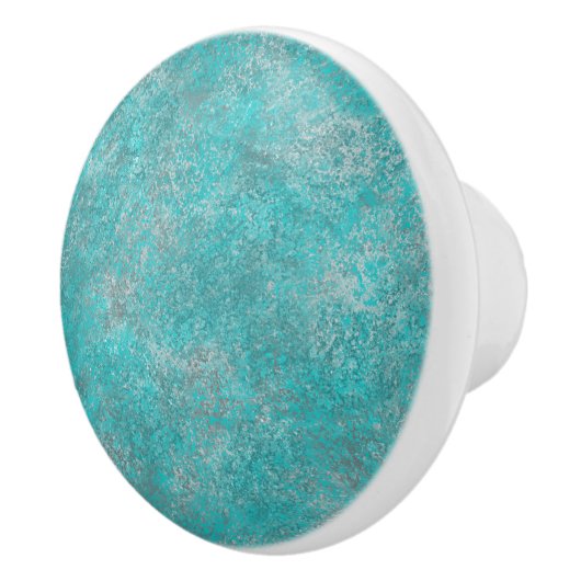 Bouton De Porte En Céramique Turquoise du sud-ouest (Droite)