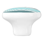 Bouton De Porte En Céramique Turquoise et turquoise (Côté)