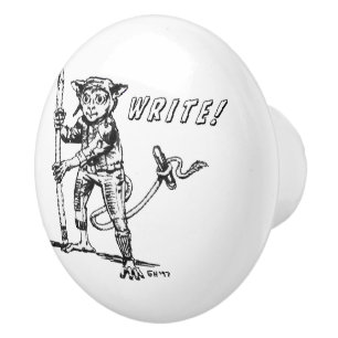 Bouton De Porte En Céramique Un bouton en céramique pour Writer's Den