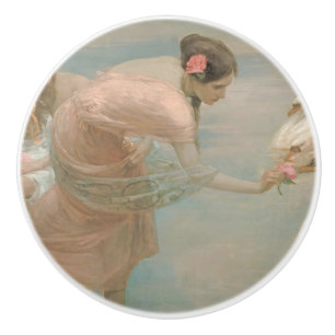 Bouton De Porte En Céramique Un matin d'été par Rupert Bunny (1897)