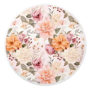 Bouton De Porte En Céramique Une conception de série florale d'automne 2