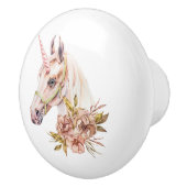 Bouton De Porte En Céramique Unicorne (Droite)