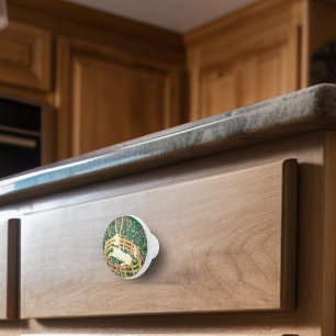 Bouton De Porte En Céramique Unicorne En Captivité