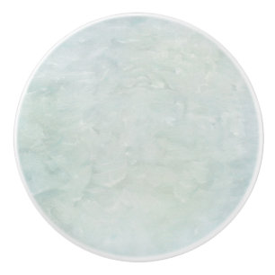 Bouton De Porte En Céramique Unique Peinture Texturée Look Bleu clair tiroir