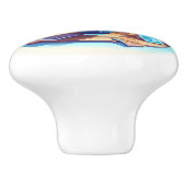 Bouton De Porte En Céramique Vacances Plage (Côté)