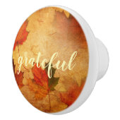 Bouton De Porte En Céramique Vacances Thanksgiving Automne (Droite)